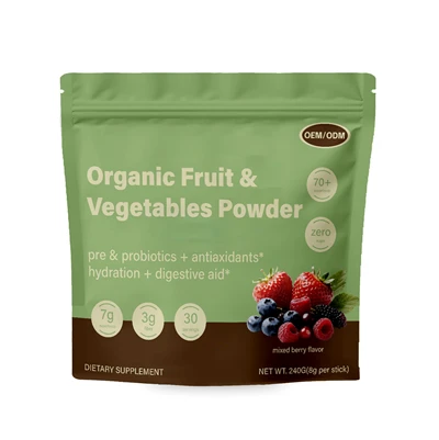 Poudre de fruits et légumes biologiques